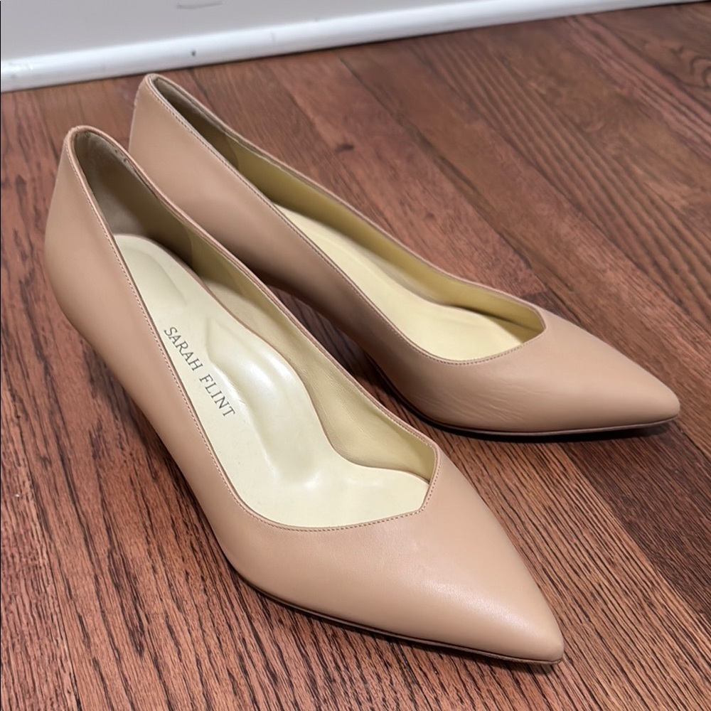 Sarah Flint Nude Kitten Heels